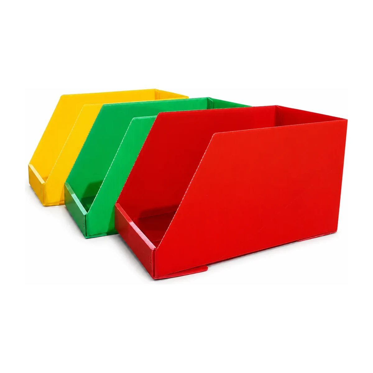 Thumbnail of multicolor corrugated plastic picking bins