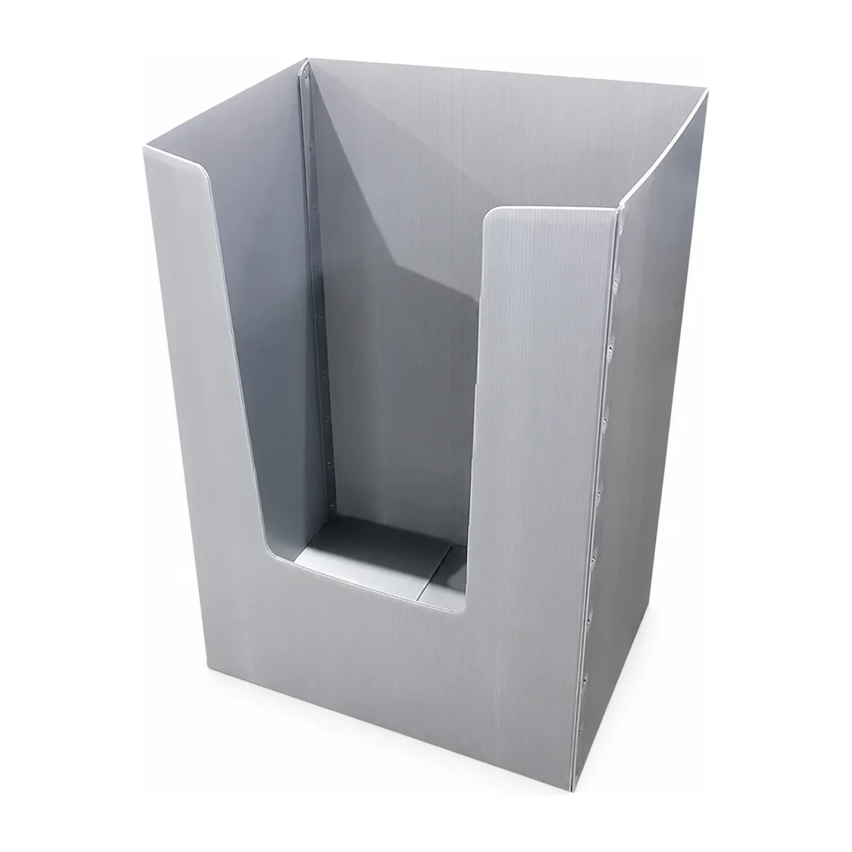 Thumbnail of gray tall corrugated plastic picking bin