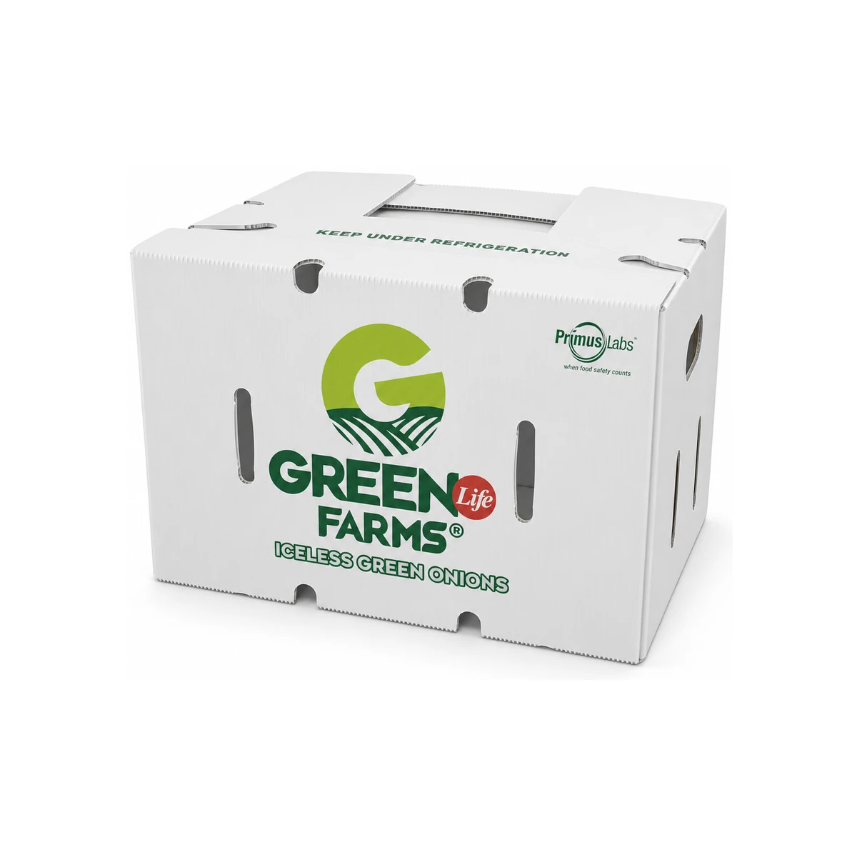 Green custom waterproof produce box