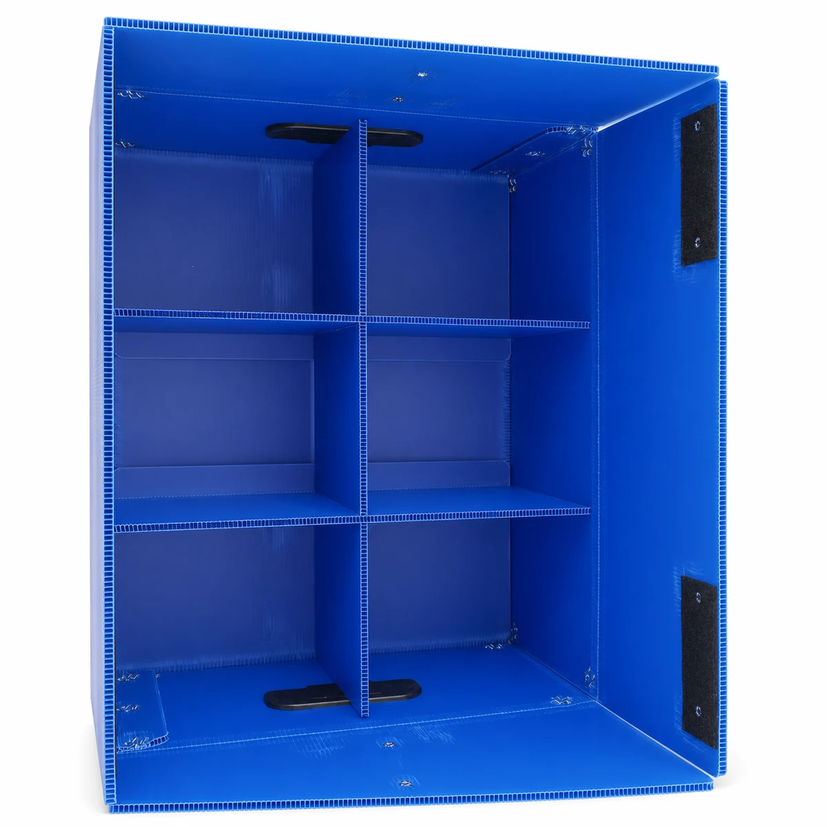 Thumbnail of blue corrugated plastic cross divider box
