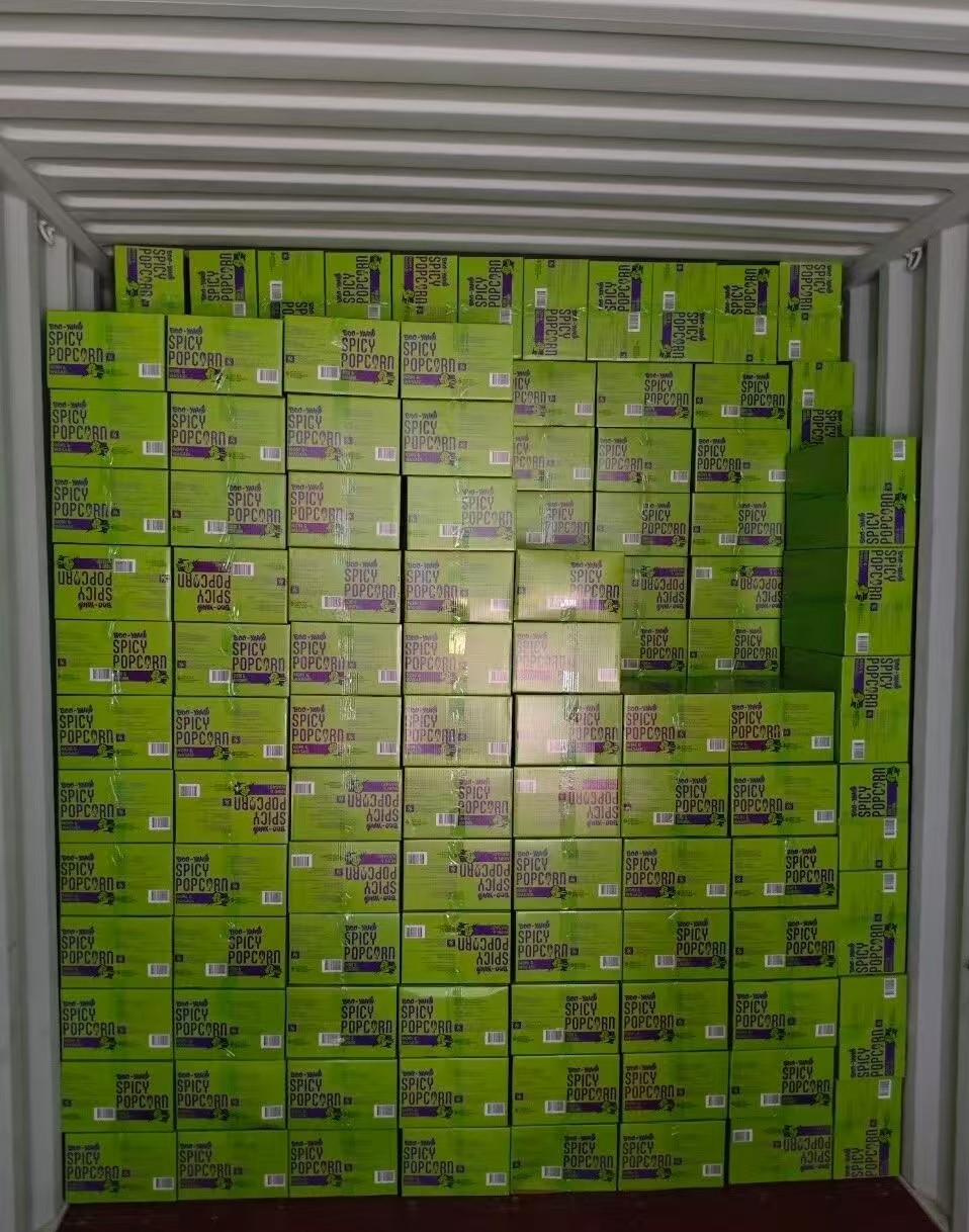 Reusable Packaging for Container Shipping Reusable packaging boxes stacked inside a shipping container